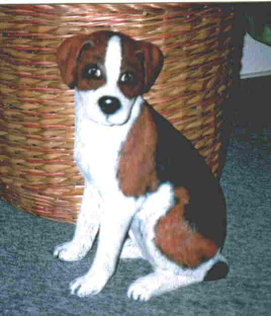 Betina bemalt Hund