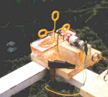 Die Seifenblasenmaschine, mit Antrieb