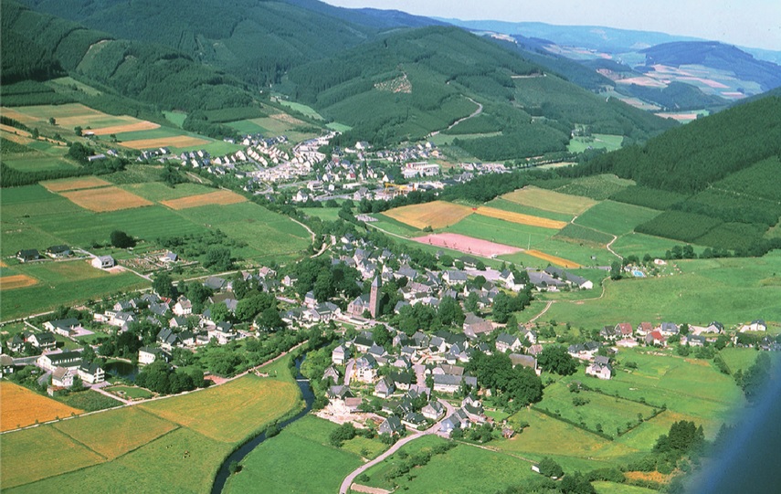 Luftbild Saalhausen 1973